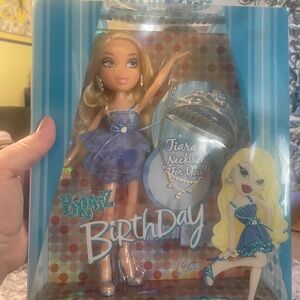 Bratz Birthday Cloe Doll with Blue Dress set other doll included
